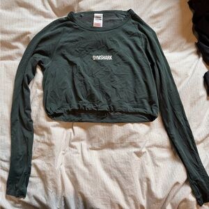 Gymshark Long Sleeve Tee - Forest Green